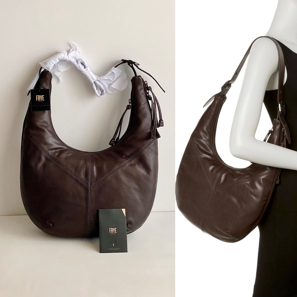 ✨New FRYE Gina Leather Hobo Shoulder Bag